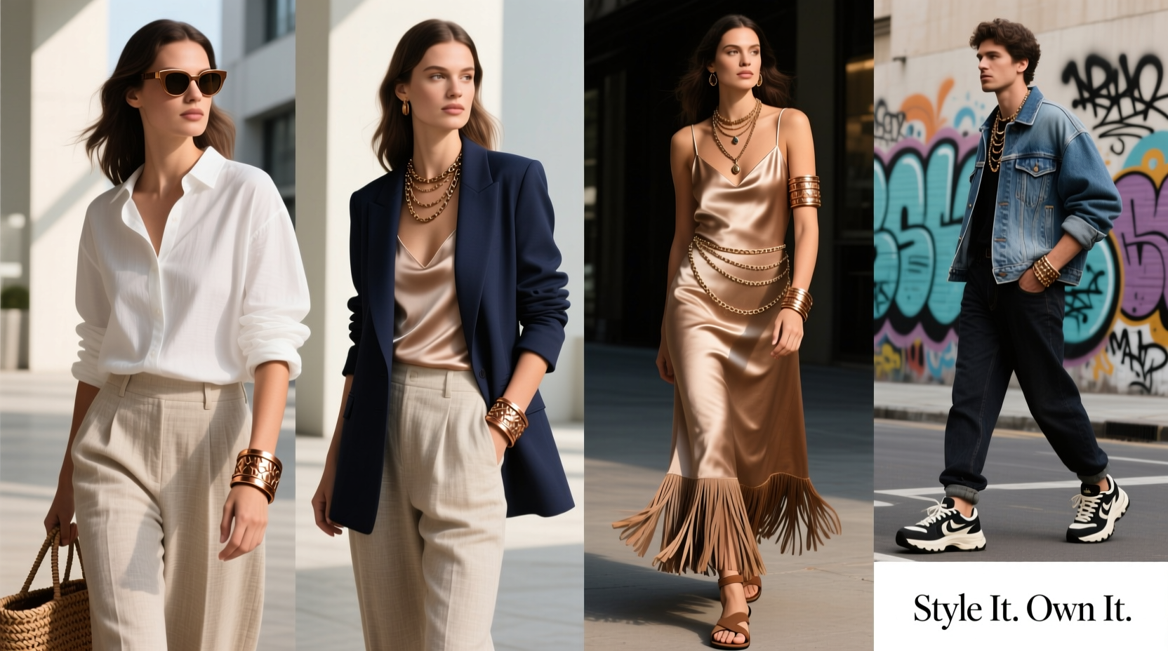 creative ways to style a bronze bracelet for every outfit occasion