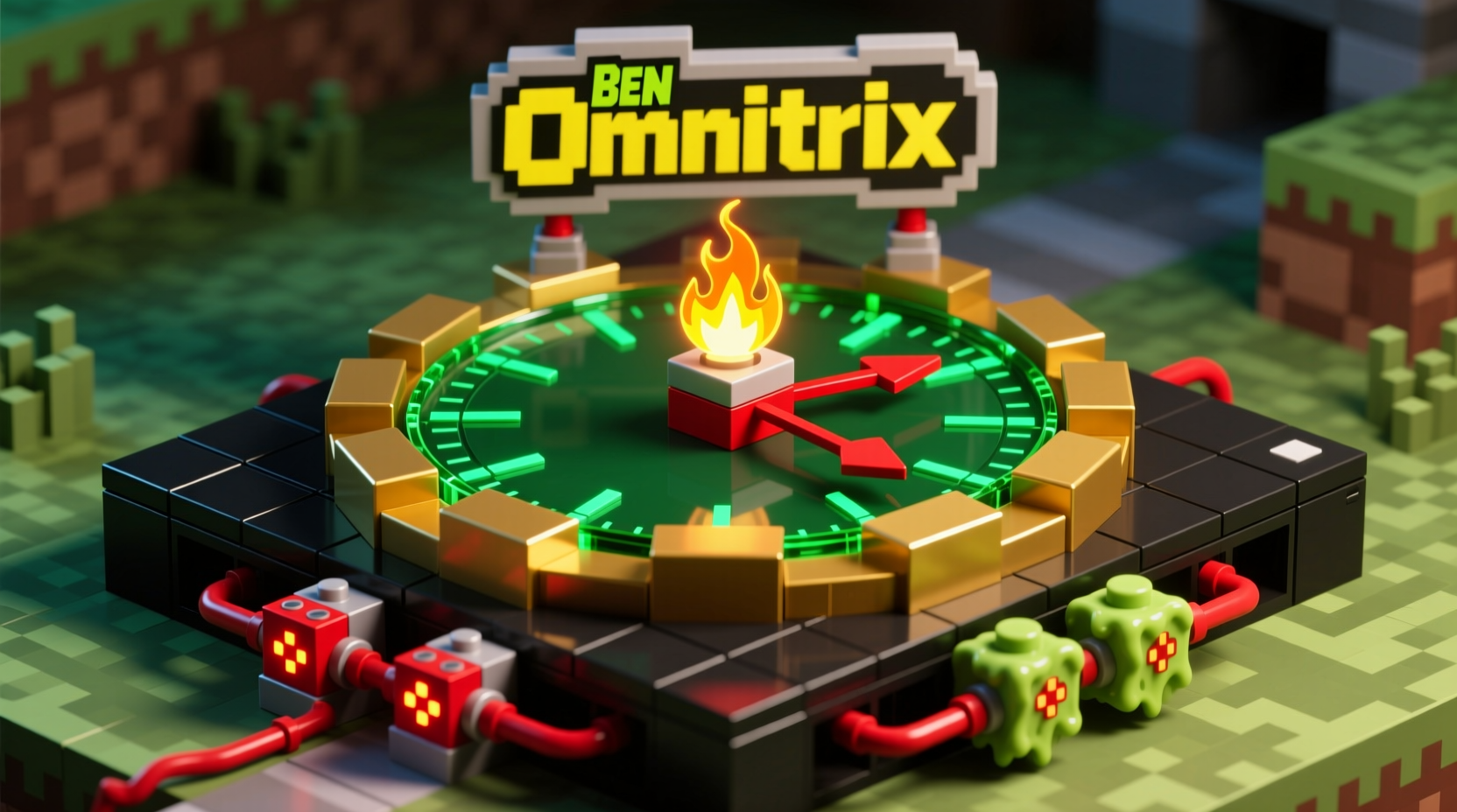 how to craft a functional ben 10 omnitrix clock in minecraft step by step guide