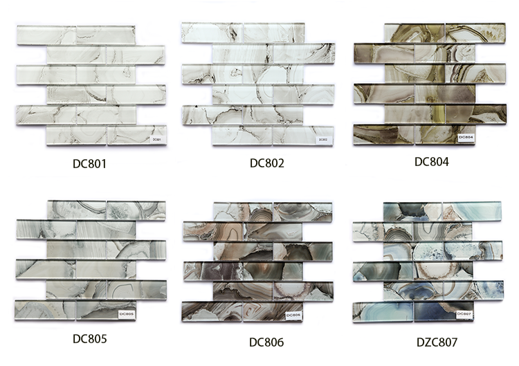 Wall Decor 30x30cm Glass Mosaic Kitchen Backsplash Subway Tile Square Office Building Apartment Supermarket Hospital Parquet N/A