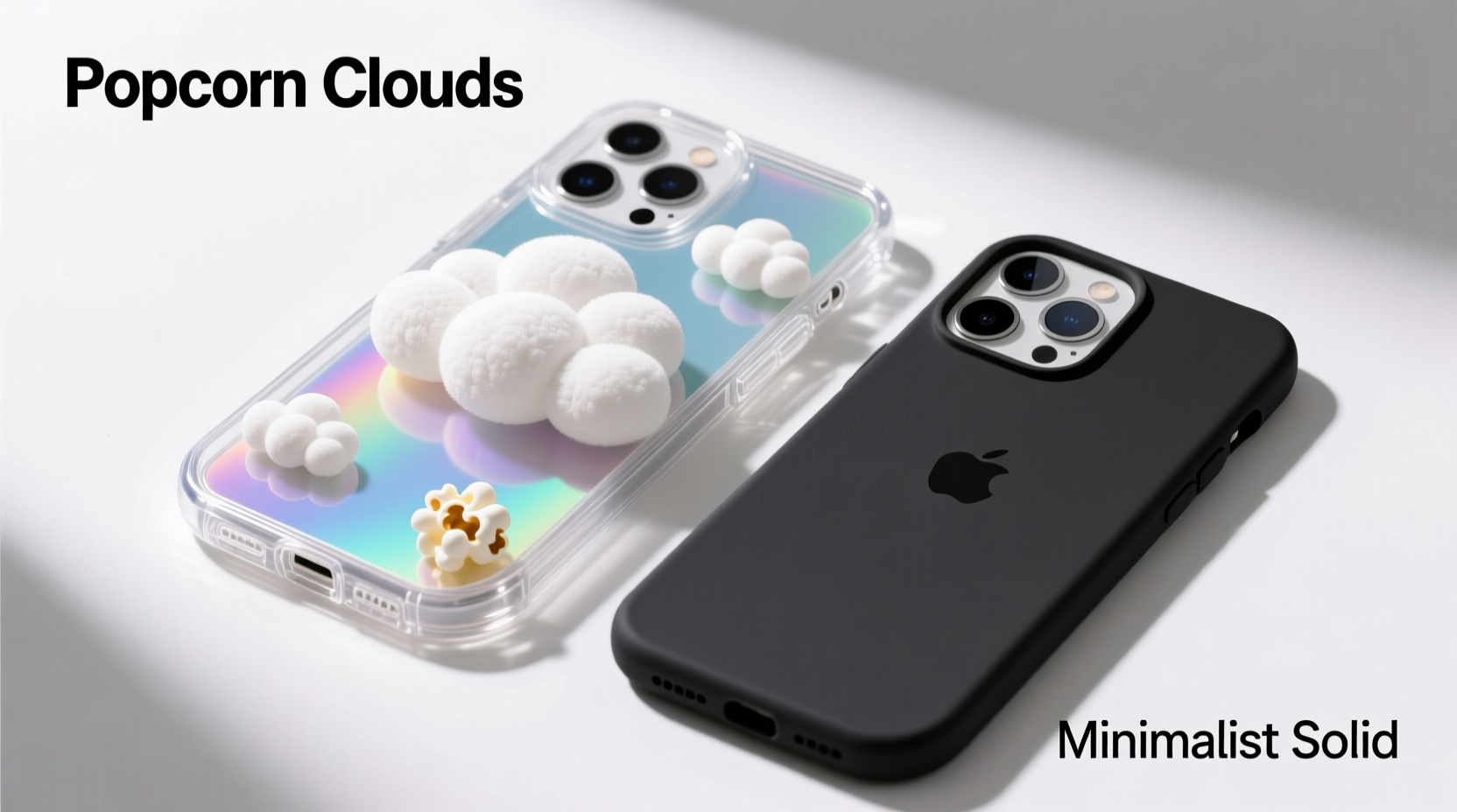 popcorn clouds iphone case vs silicone is the aesthetic really worth the extra cost