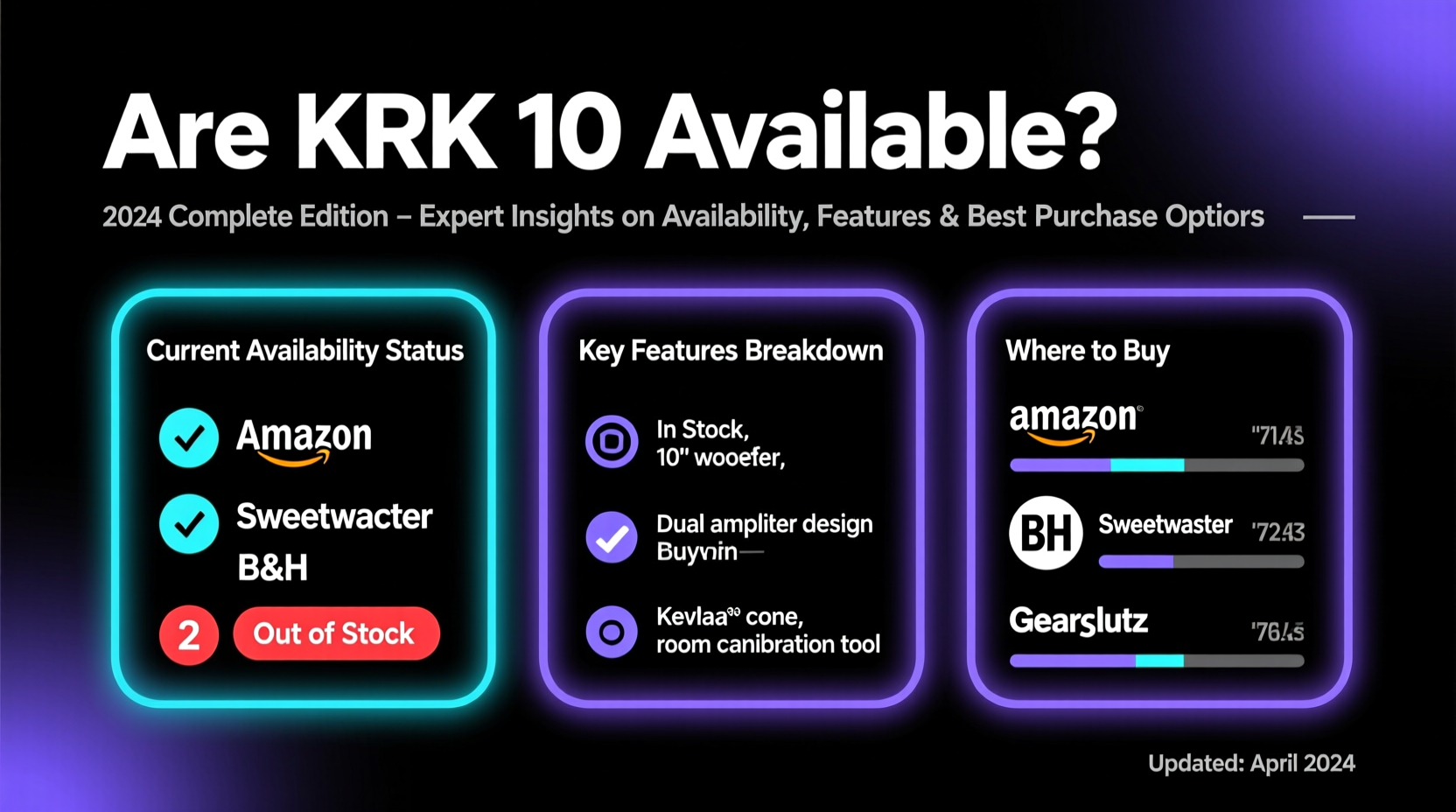 are krk 10 available