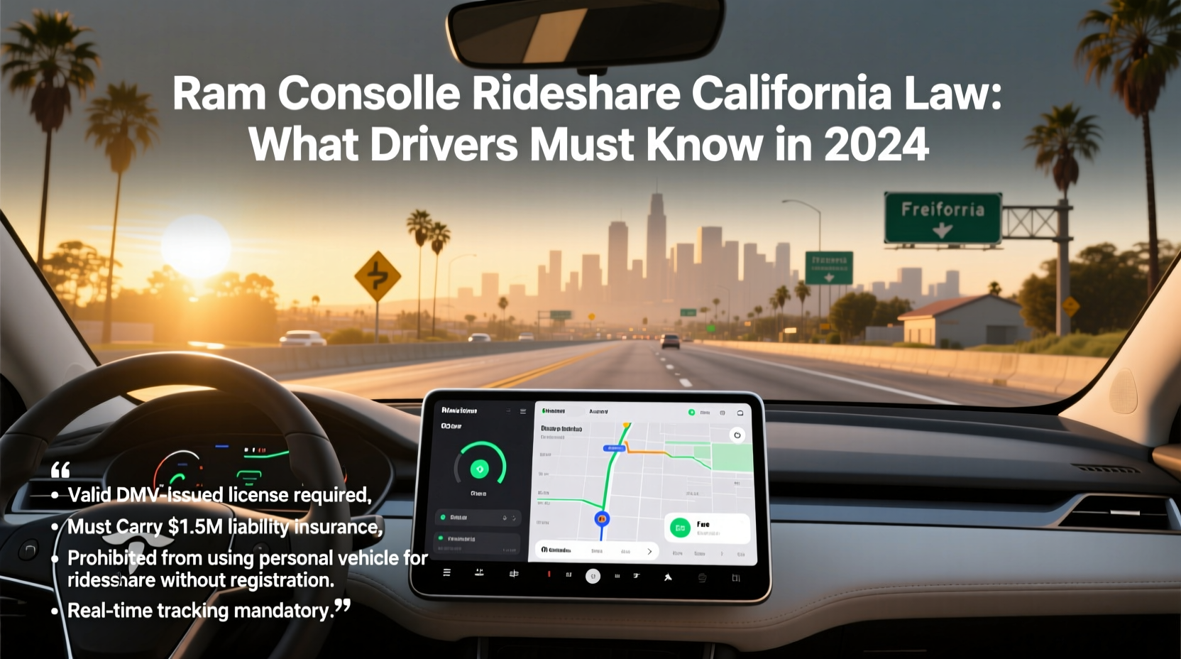 ram console rideshare california law