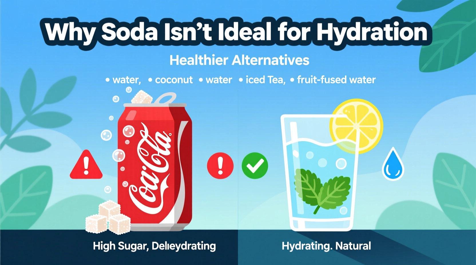 why soda isnt ideal for hydration healthier alternatives