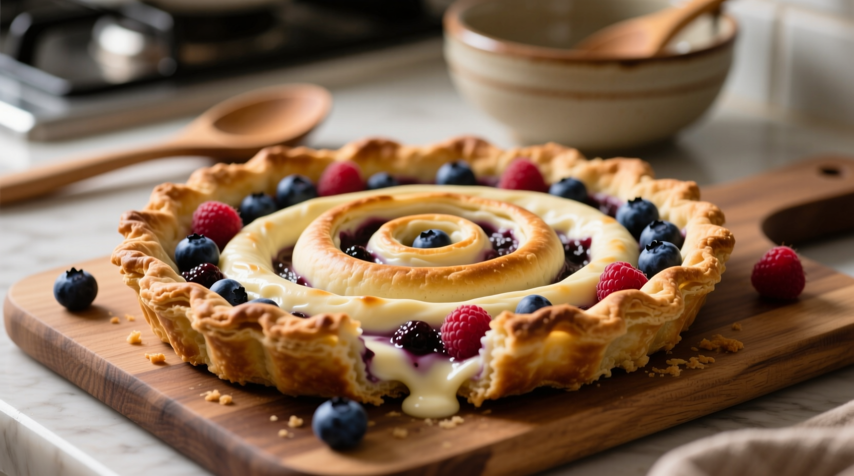 Berry Cheesecake Twists Recipe Using Leftover Pie Crusts