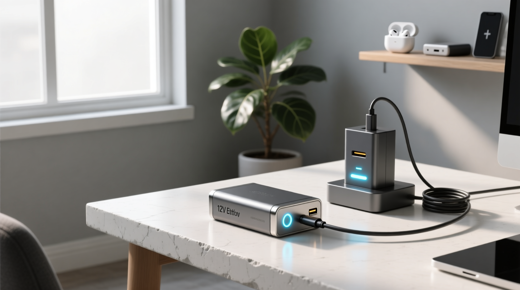 12v lithium battery and charger