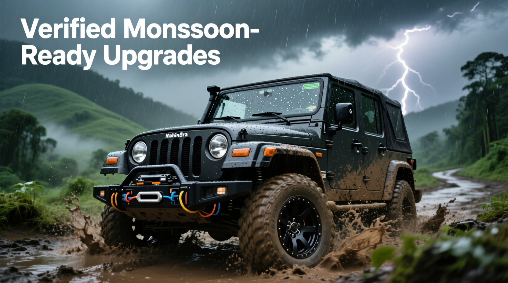 monsoon off roading thar accessories