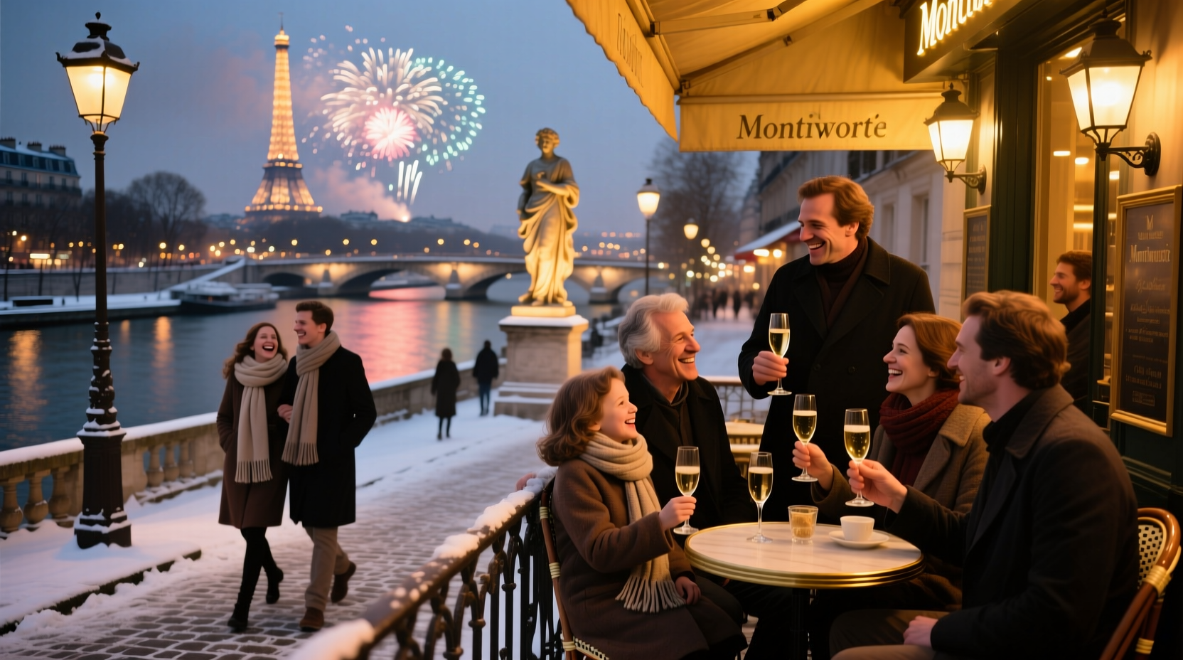 what do families in paris do during new year