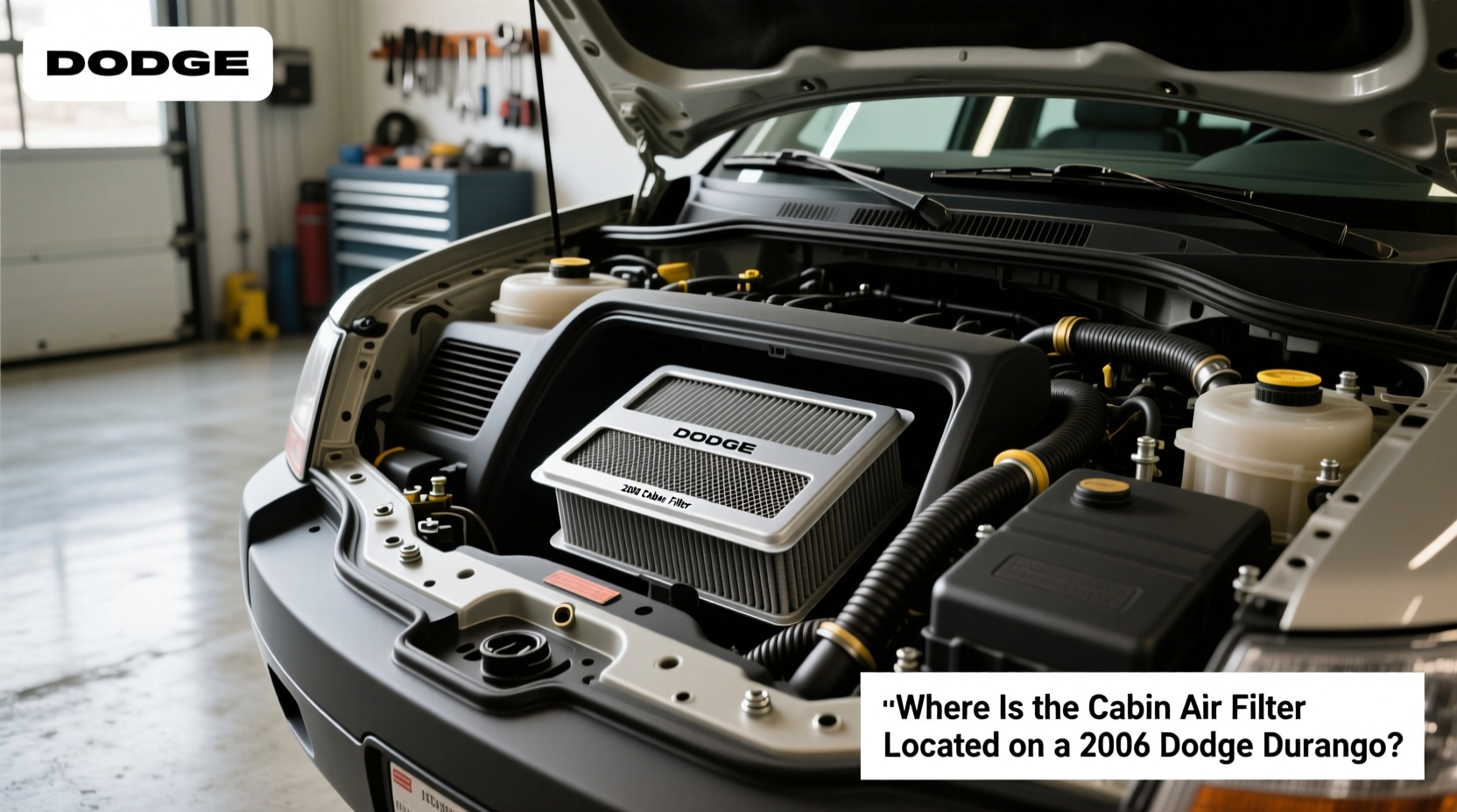 2006 dodge durango cabin air filter location replacement