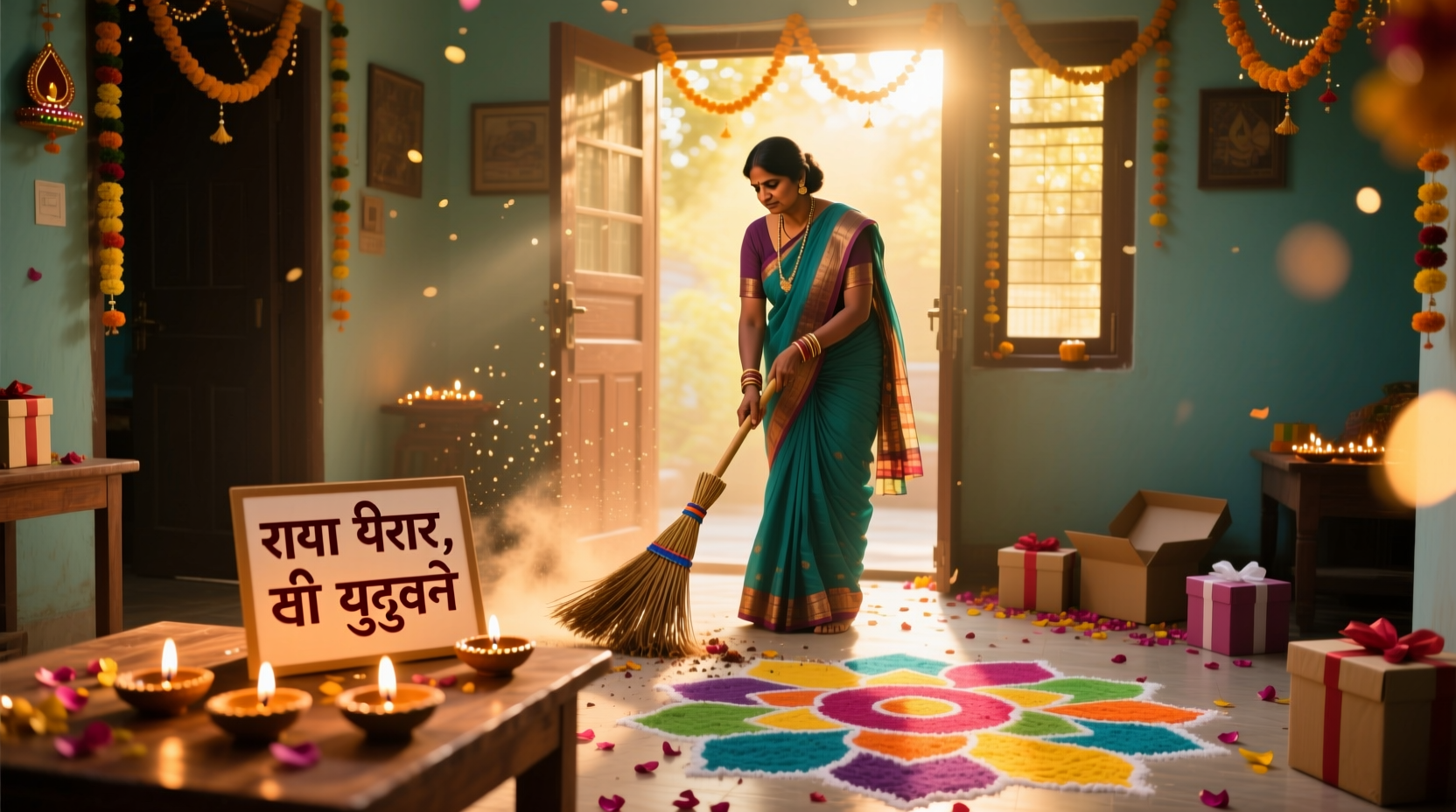 can i clean the house on new year after diwali