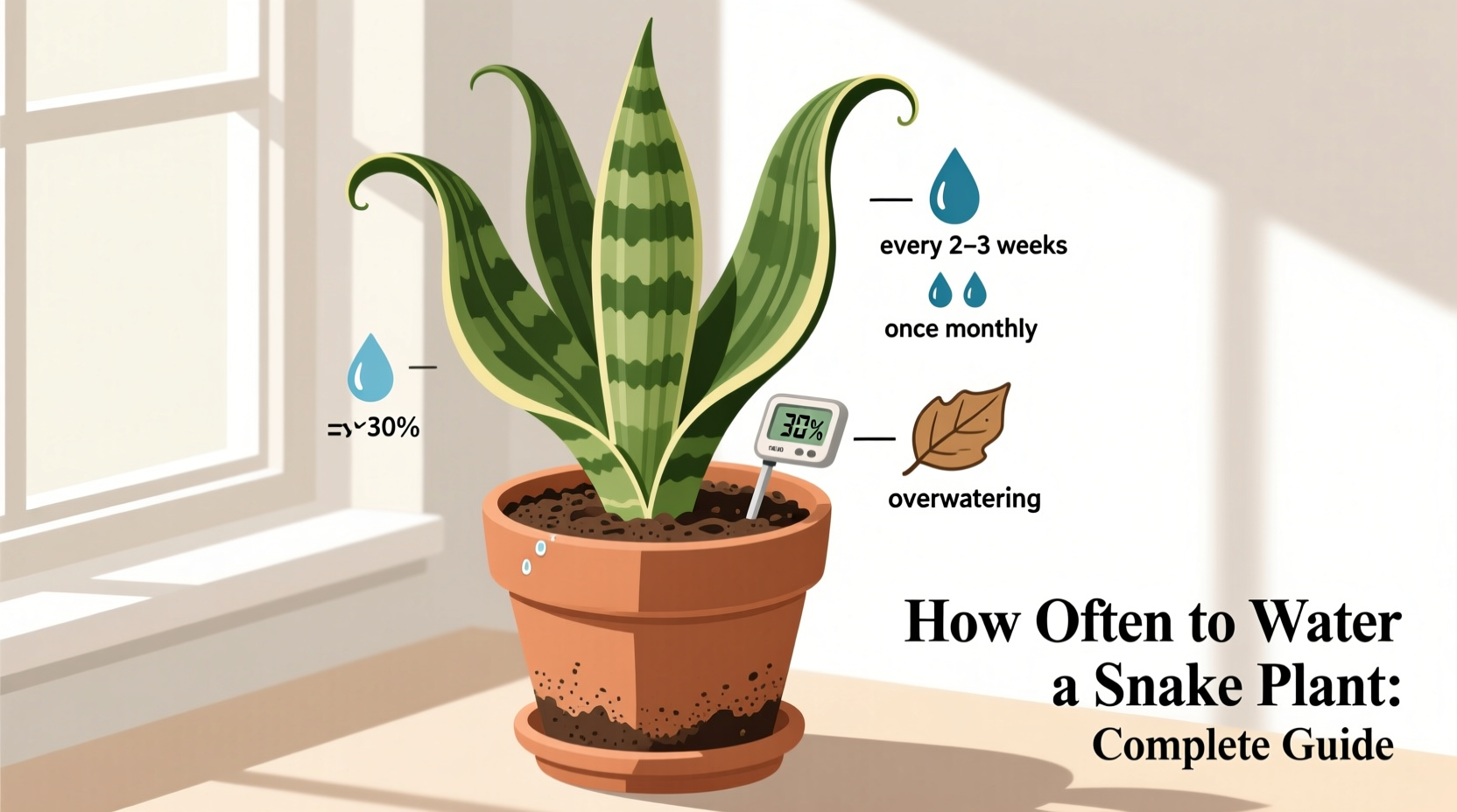 how often do i water a snake plant
