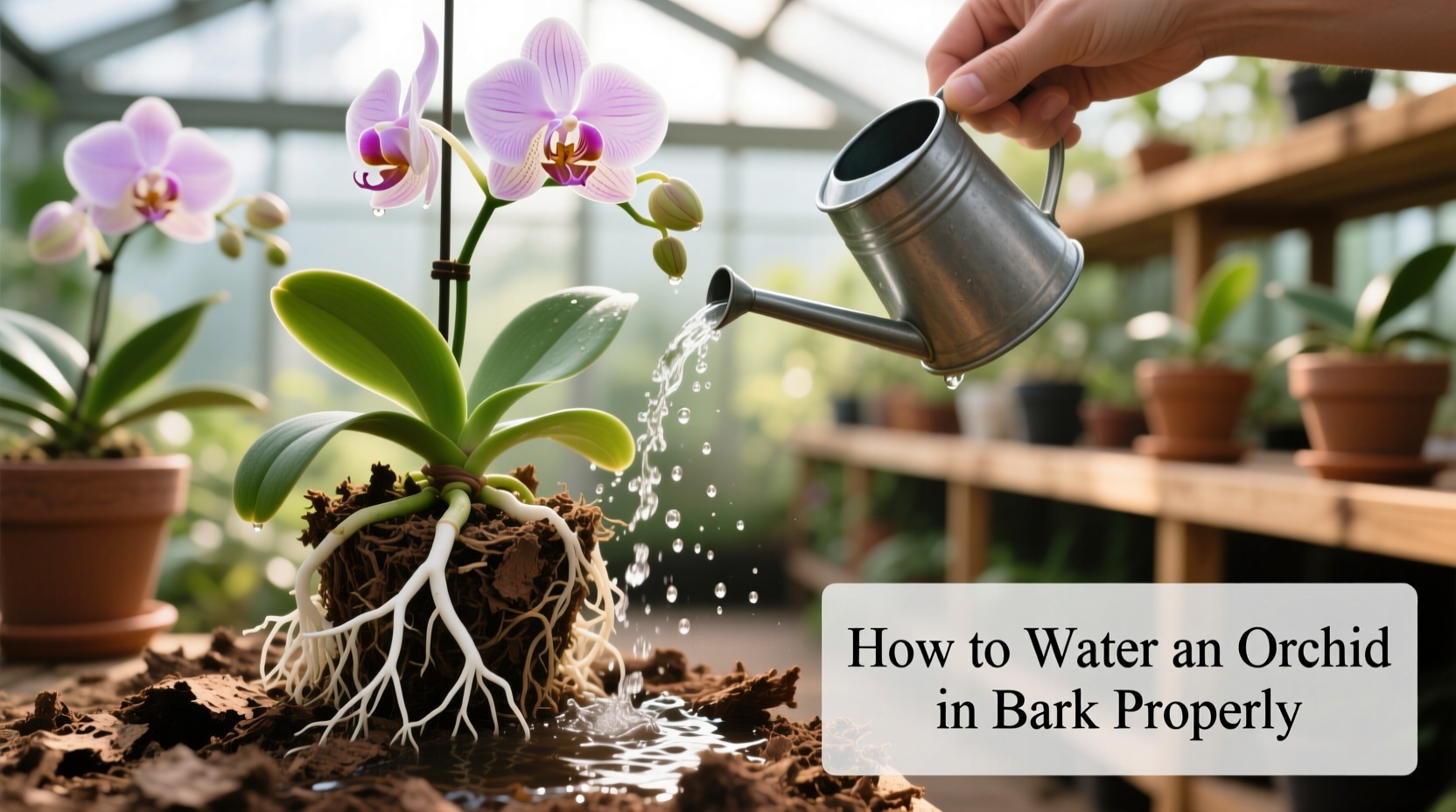 How to Water an Orchid in Bark Properly