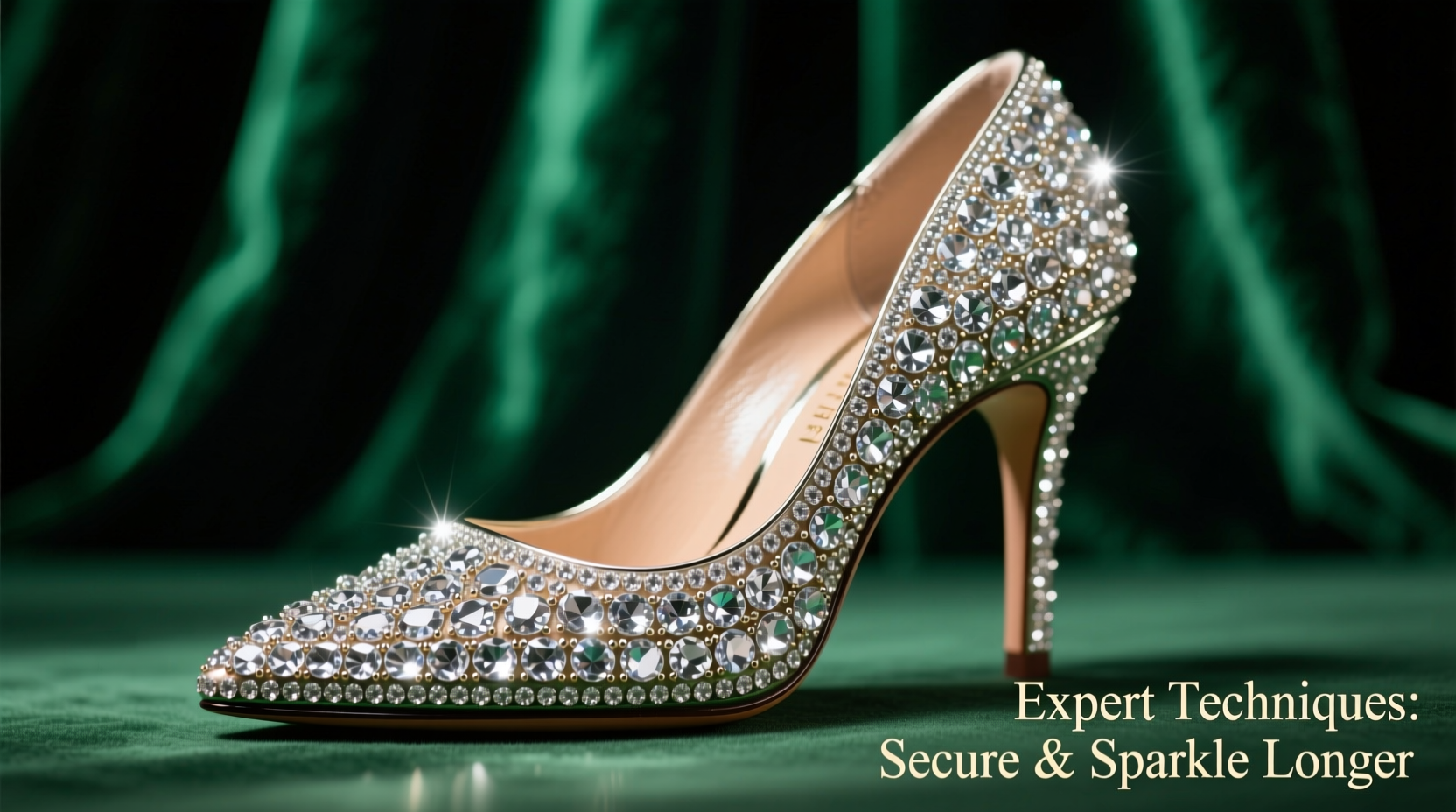 expert strategies to secure rhinestones on high heels and keep them sparkling longer