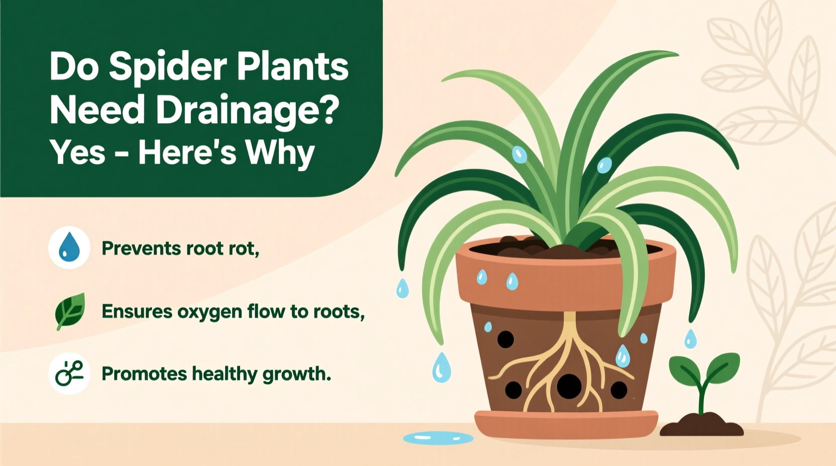 do spider plants need drainage