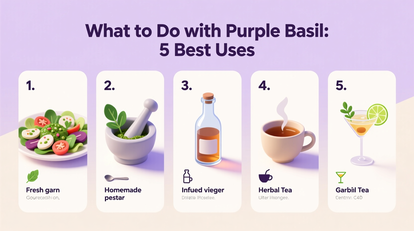 What to Do with Purple Basil: 5 Best Uses