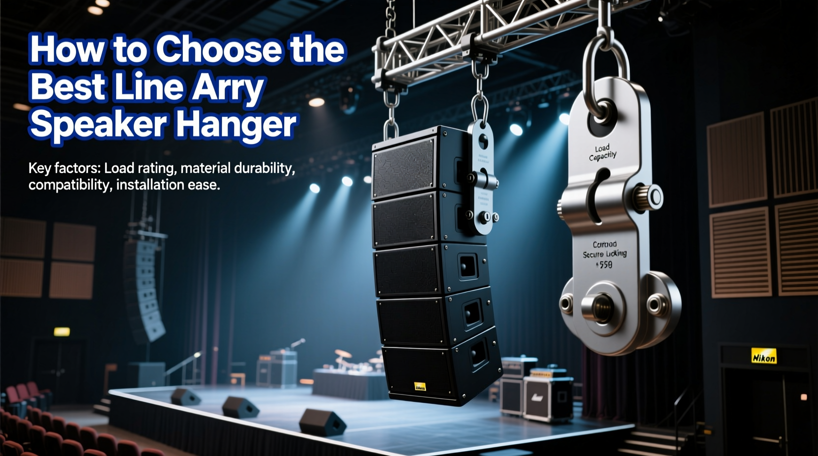line array speaker hanger