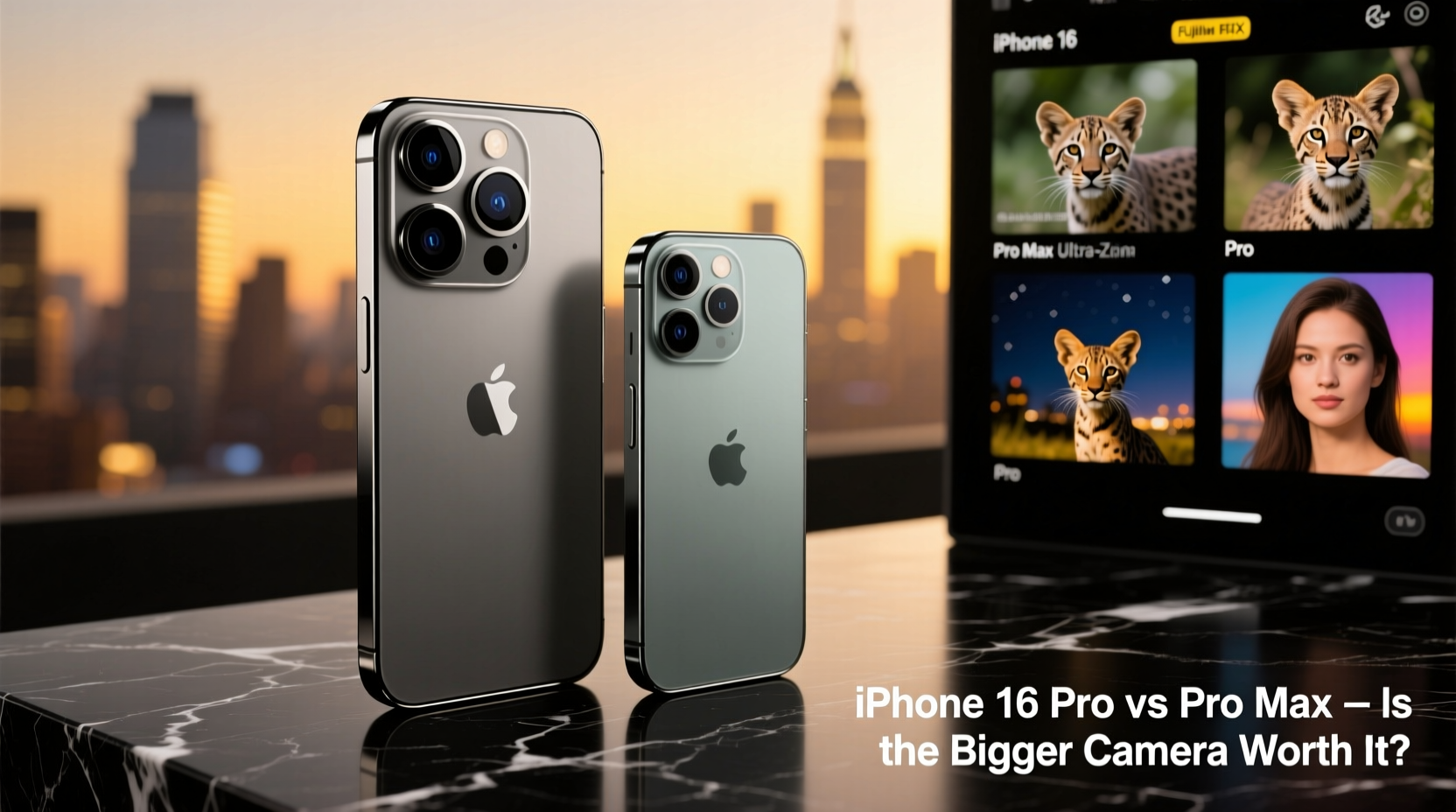 iphone 16 pro vs pro max camera is the bigger phone really worth it for the camera