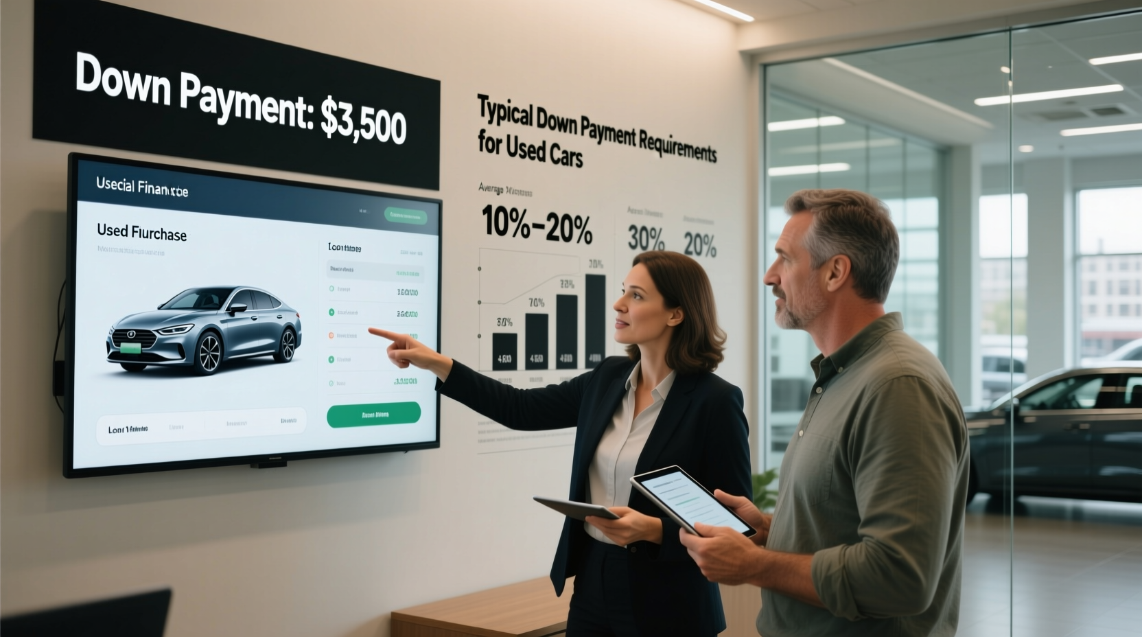 how much down payment for used car