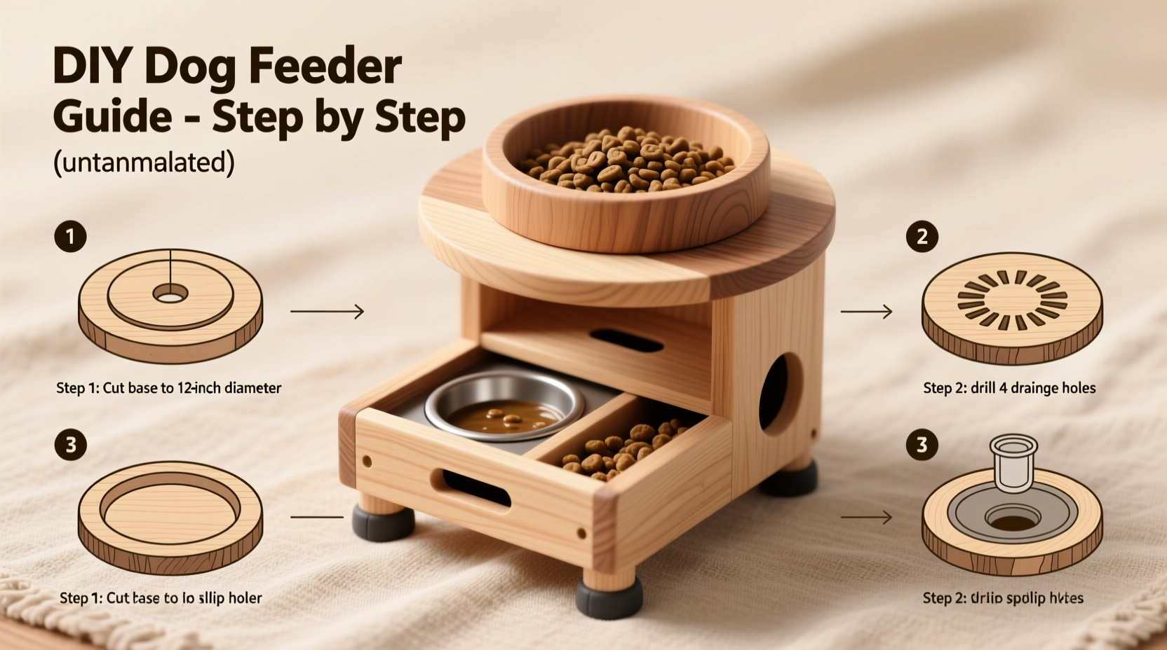 diy homemade dog feeder step by step guide to creating a safe and stylish mealtime solution