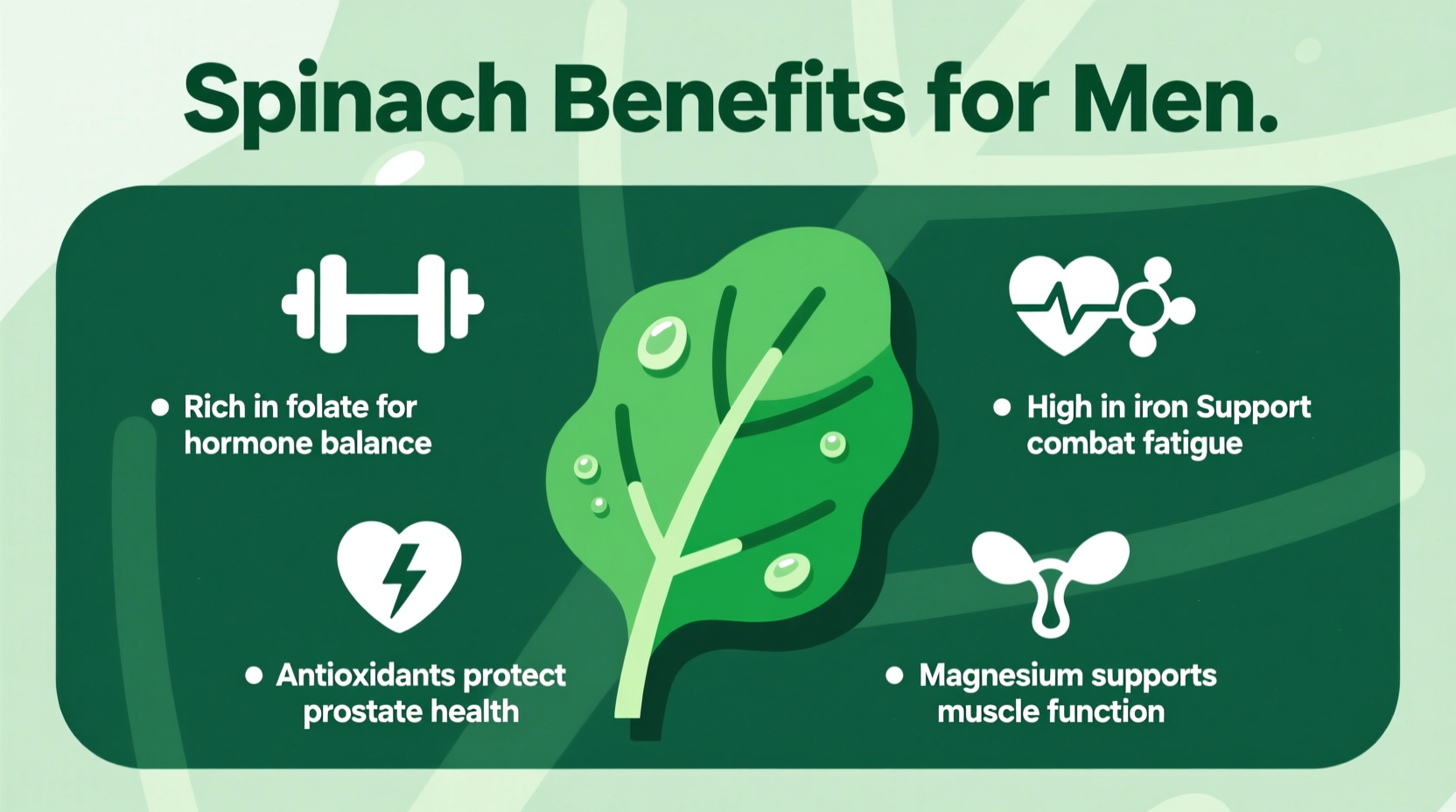 Spinach Benefits for Men: Science-Backed Health Advantages