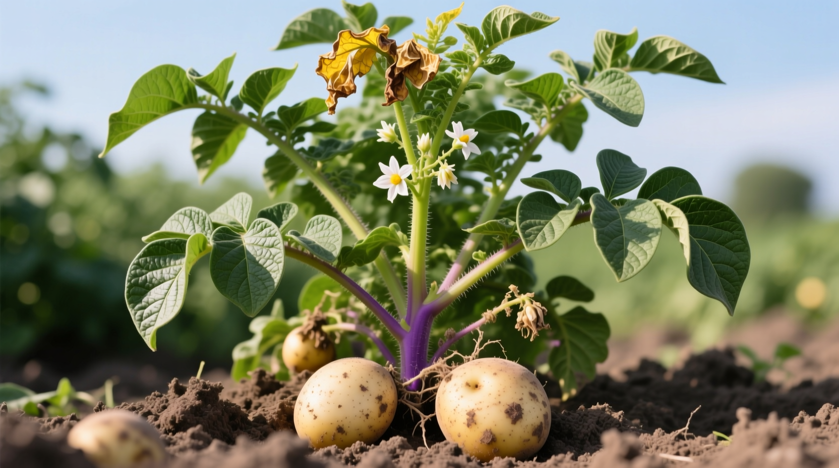 Potato Plants Ready to Harvest: Visual Identification Guide