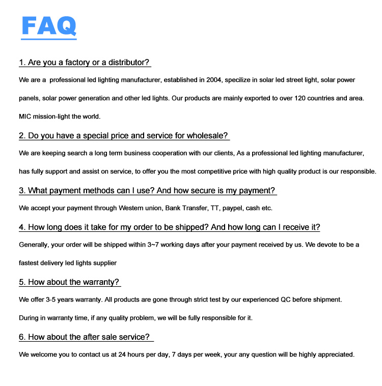 Alishine 40W Build in Battery Solar LED Street Light for Garden  Yard Park Lighting