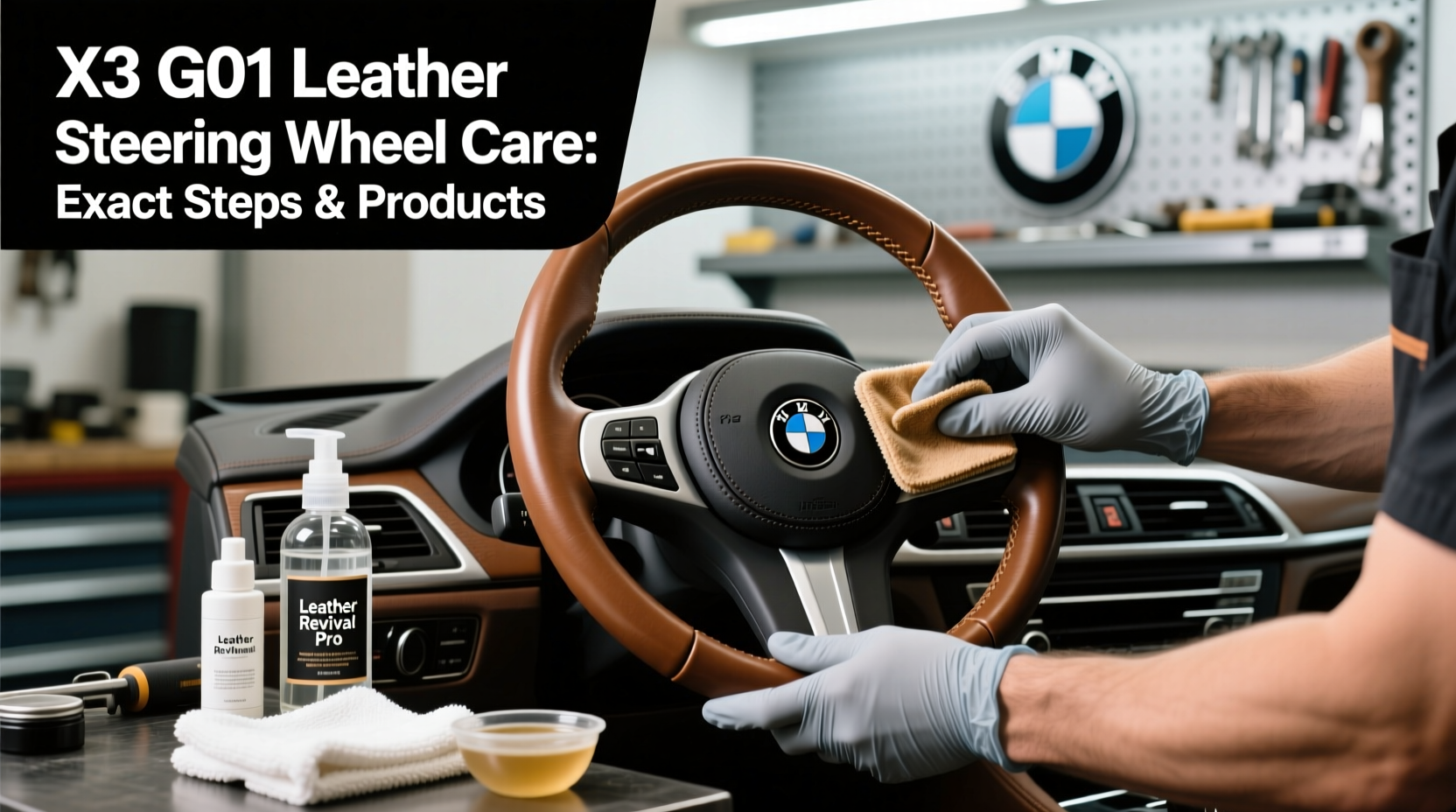 x3 g01 leather steering wheel care