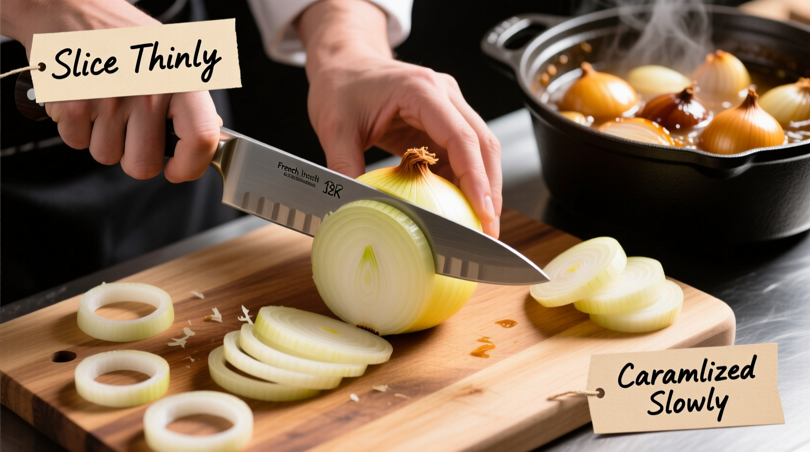 How to Cut Onions for French Onion Soup: Chef's Guide