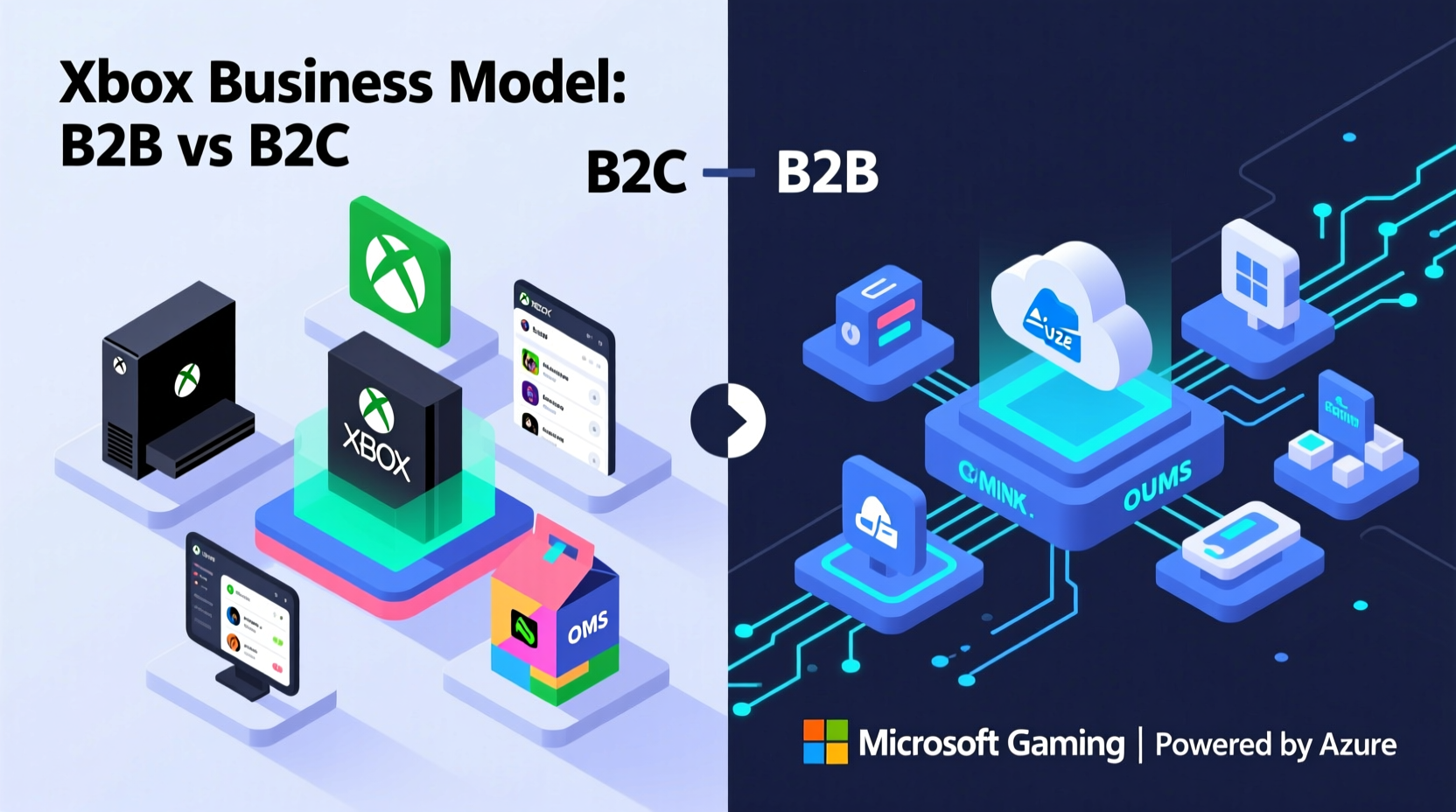 does xbox uses b2b or b2c or oth