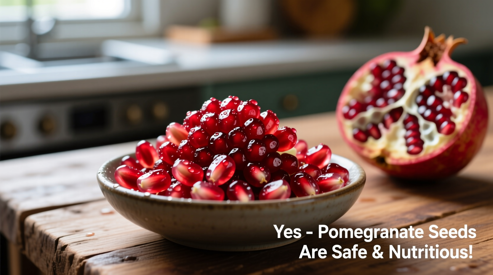 is it safe to eat pomegranate seeds