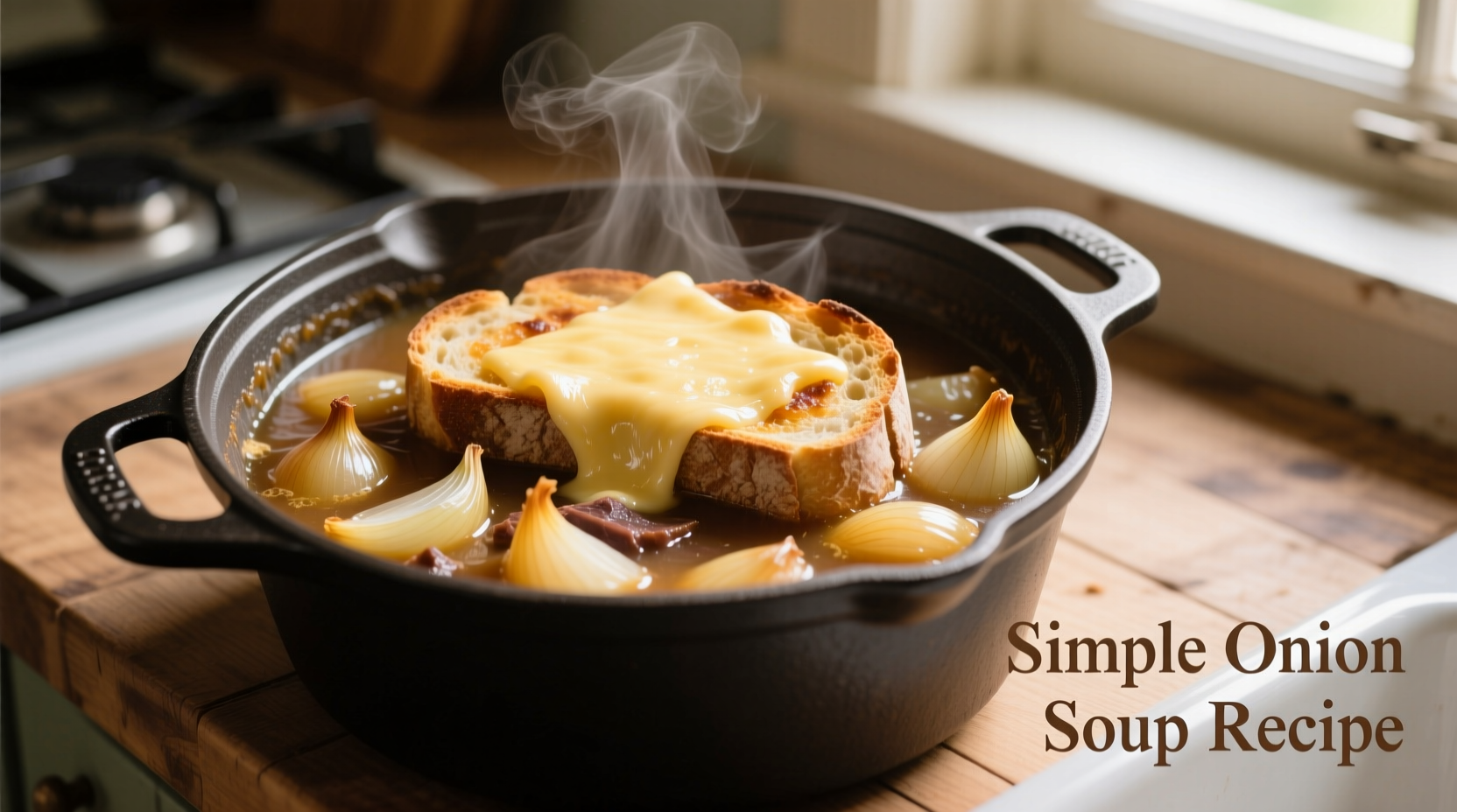 Simple Onion Soup Recipe: 6 Ingredients, 45 Minutes