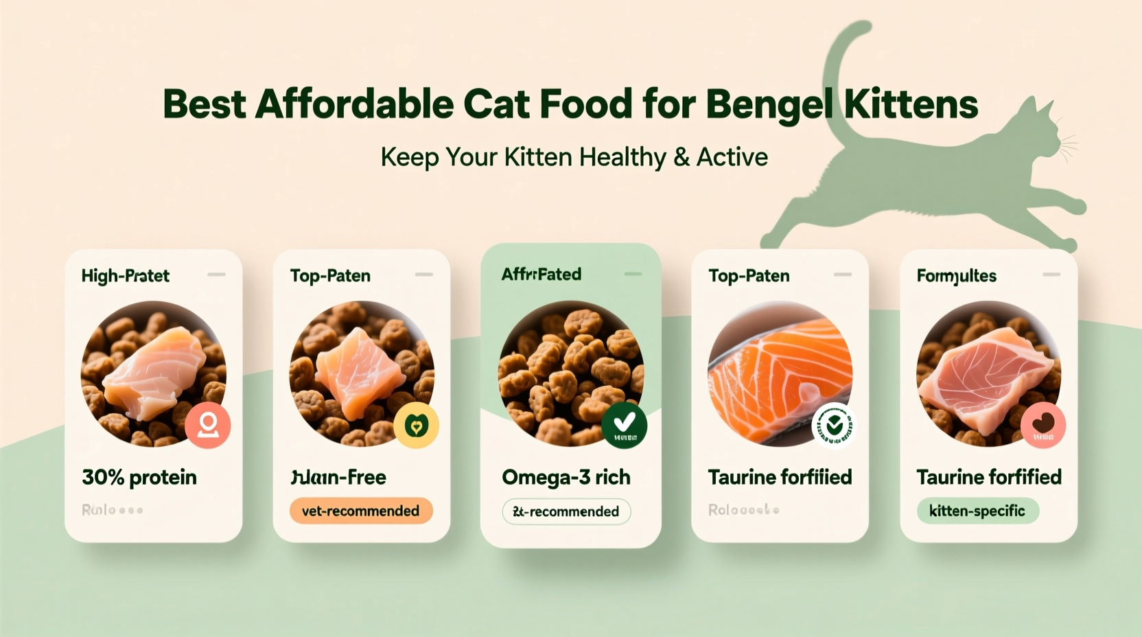 affordable options for the best cat food for bengal kitten to keep them healthy