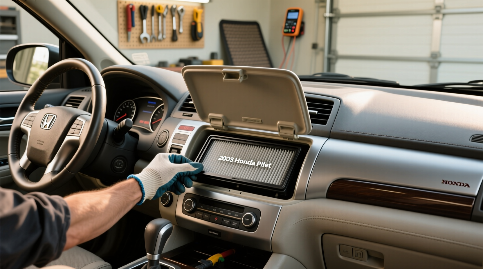 2008 honda pilot cabin air filter location replacement