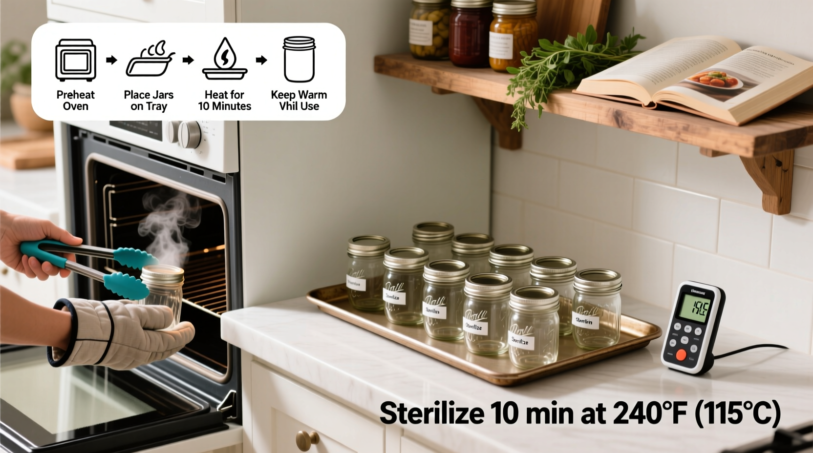 The Complete Guide To Safely Sterilizing Jars In The Oven For Perfect