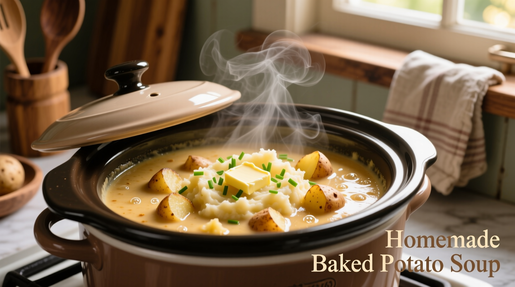 Perfect Loaded Baked Potato Soup in Crock Pot Recipe