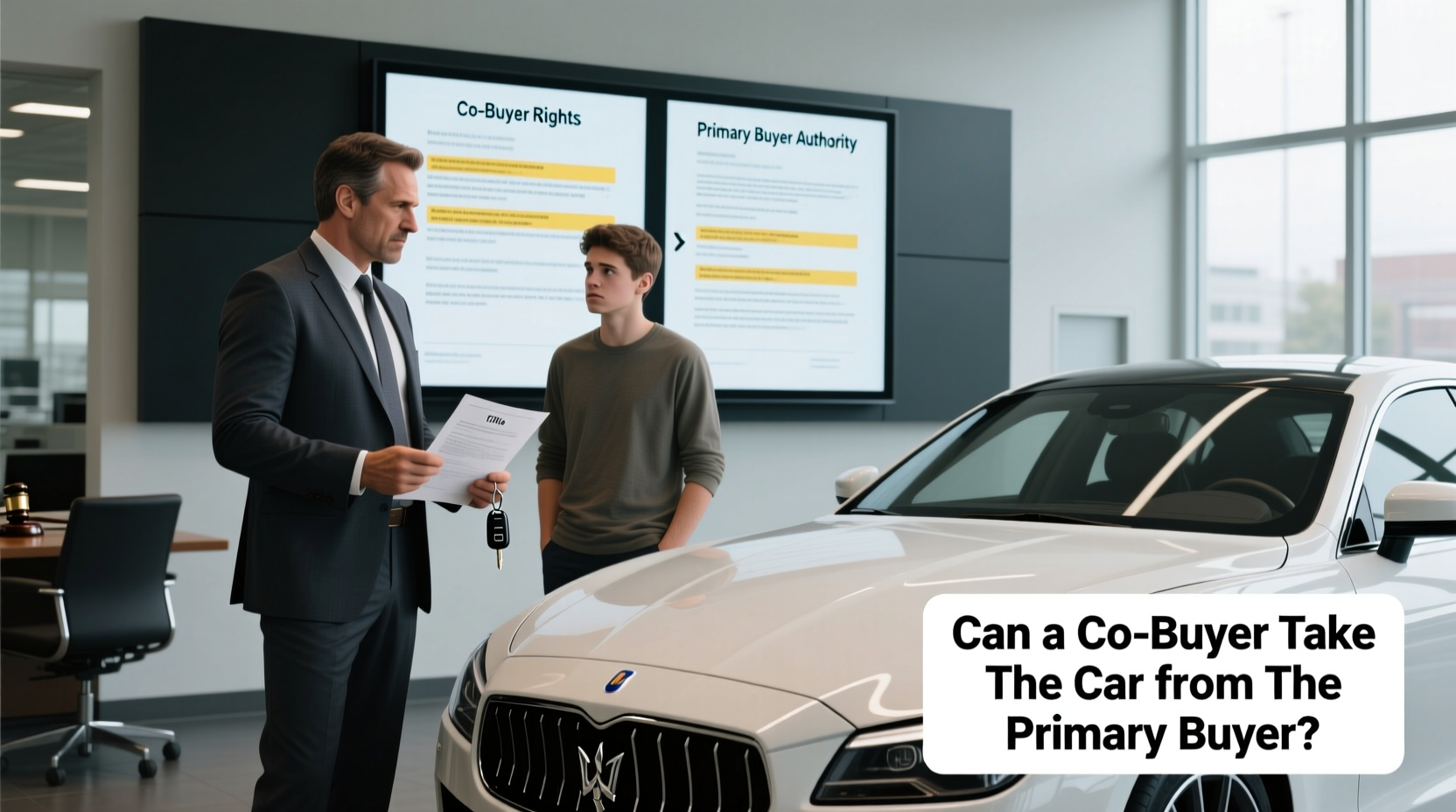 can a co buyer take the car from the buyer