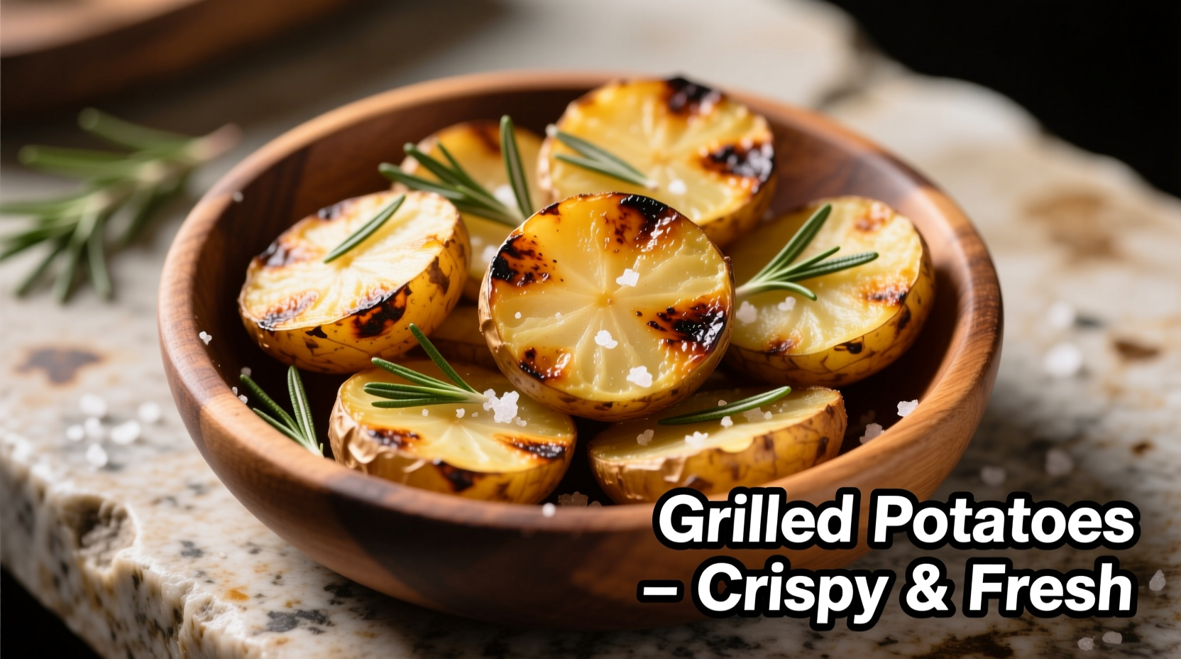 grilled potato slices