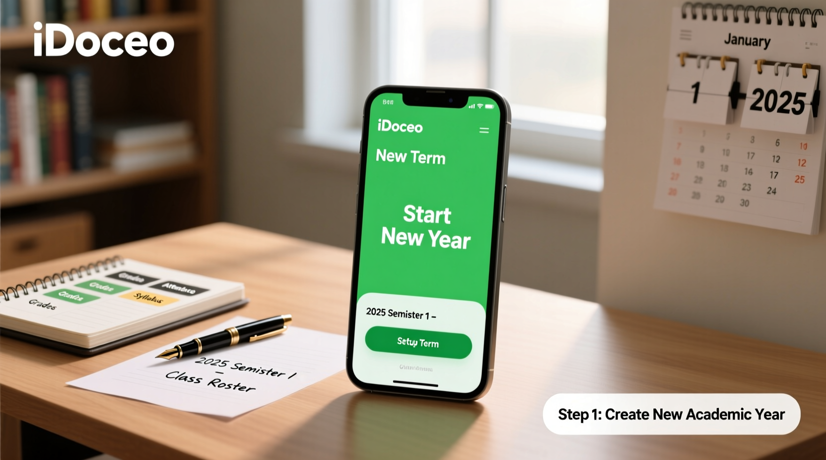 how to start a new year in idoceo