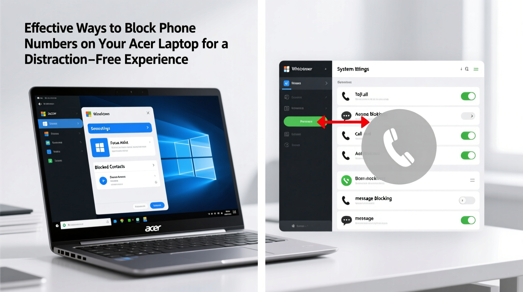 effective ways to block phone numbers on your acer laptop for a distraction free experience