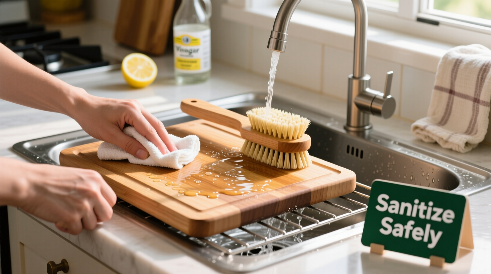 effective methods to safely sanitize your wooden chopping board at home