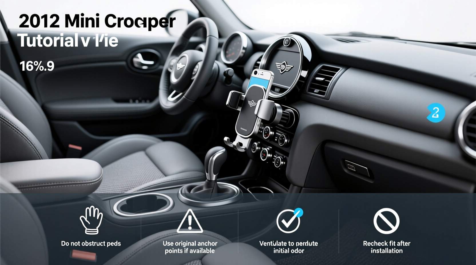 2012 mini cooper phone mount