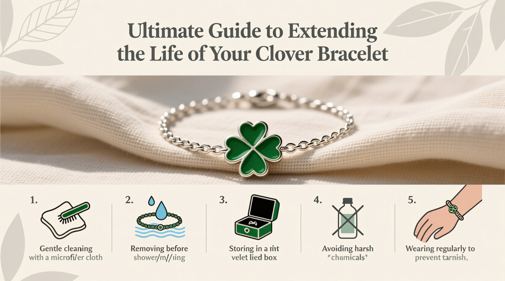 ultimate guide to extending the life of your clover bracelet with simple everyday habits