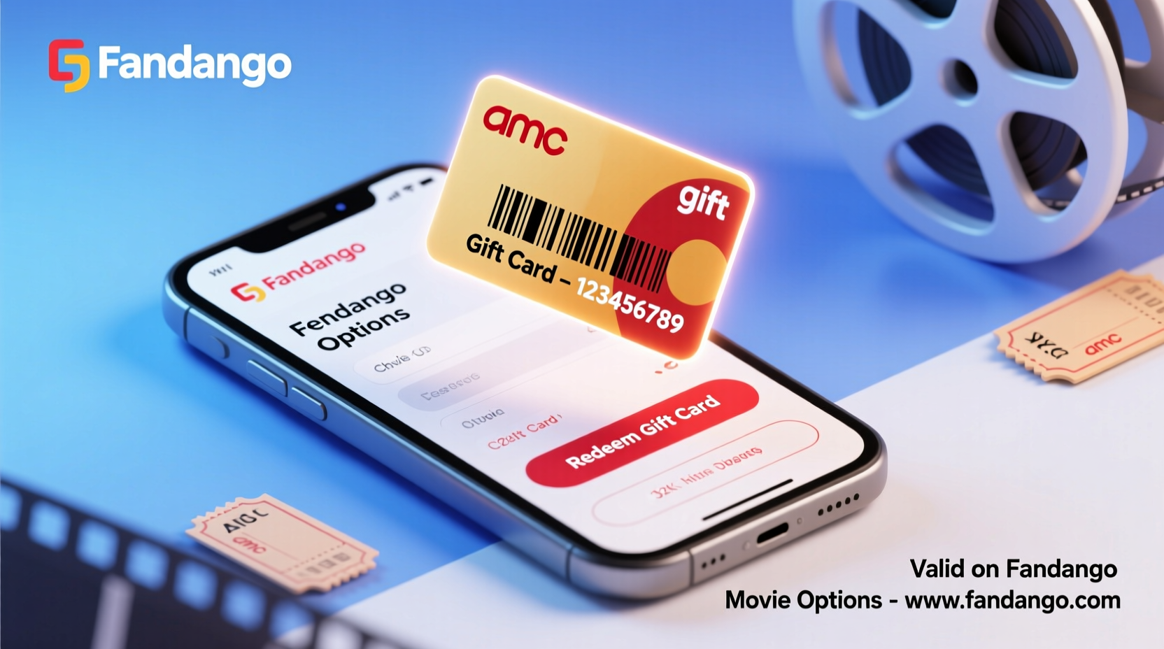 can i use amc gift card on fandango movie options
