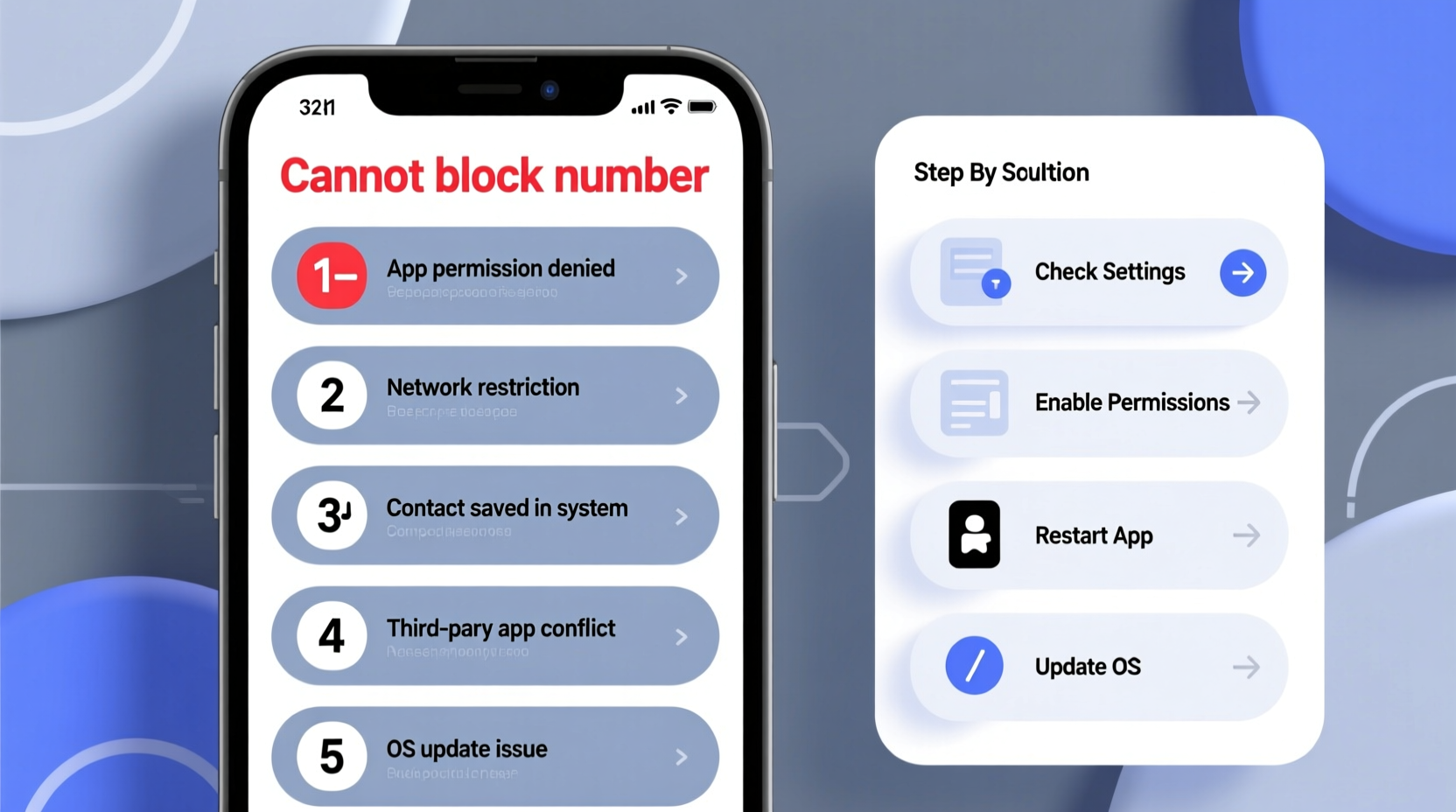 cant block a number reasons why how to fix it