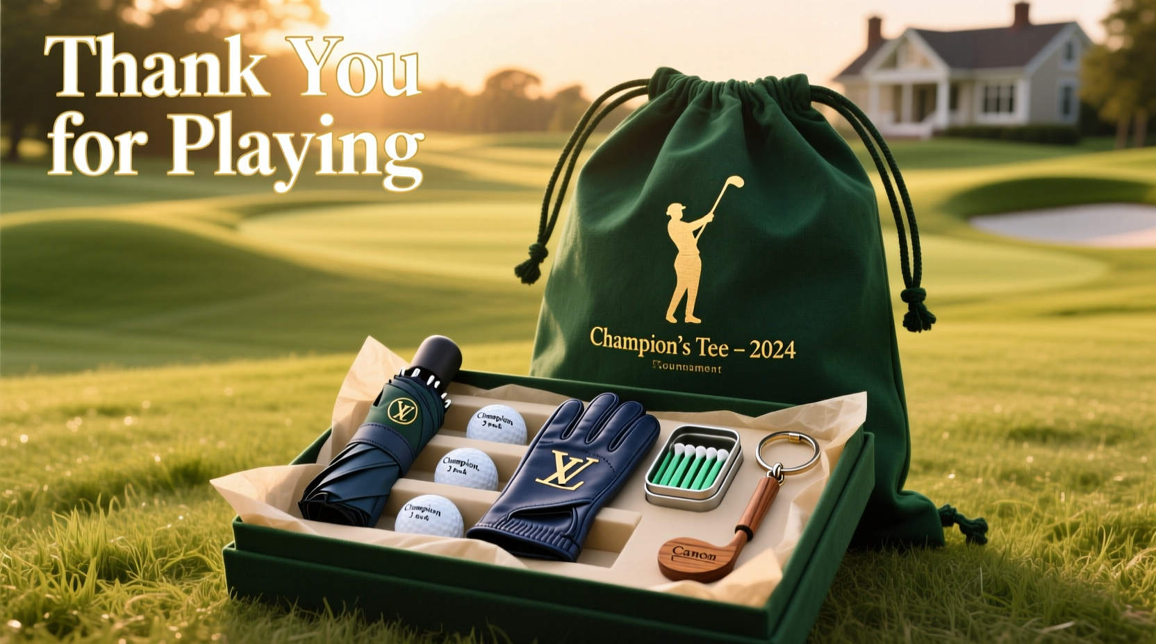 gift bag ideas for golf tournament players and attendees