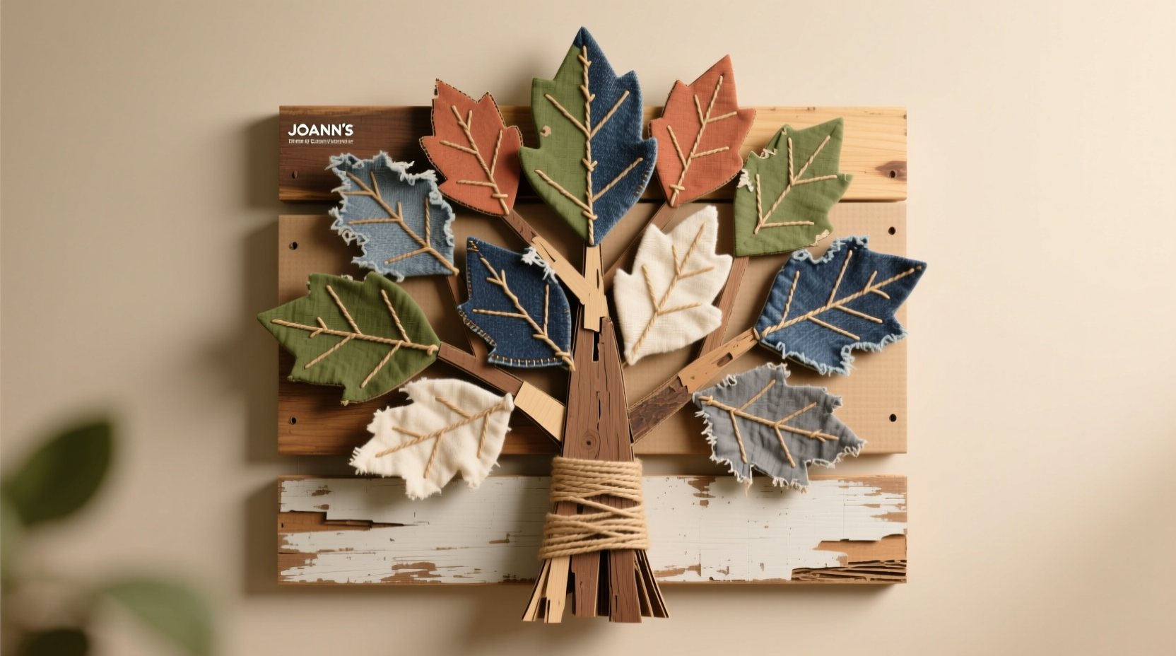 Craft project using Joann's supplies with sustainability focus