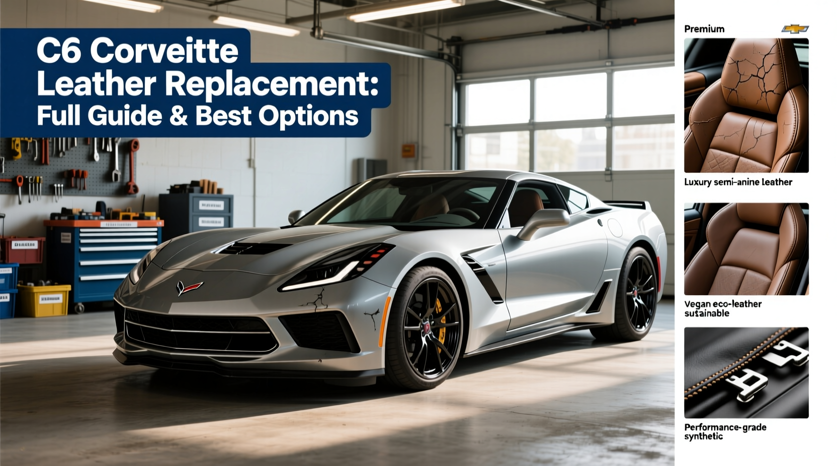 c6 corvette leather replacement