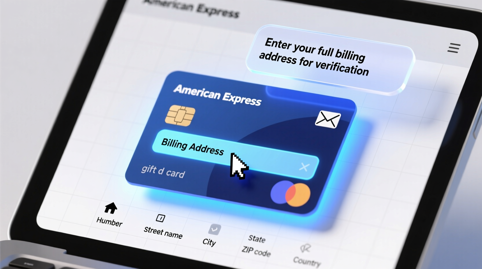 billing address for american express gift card get answers