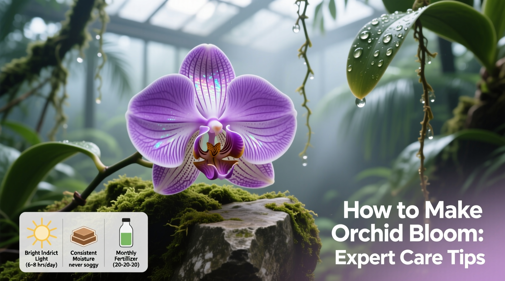 how to make orchid bloom