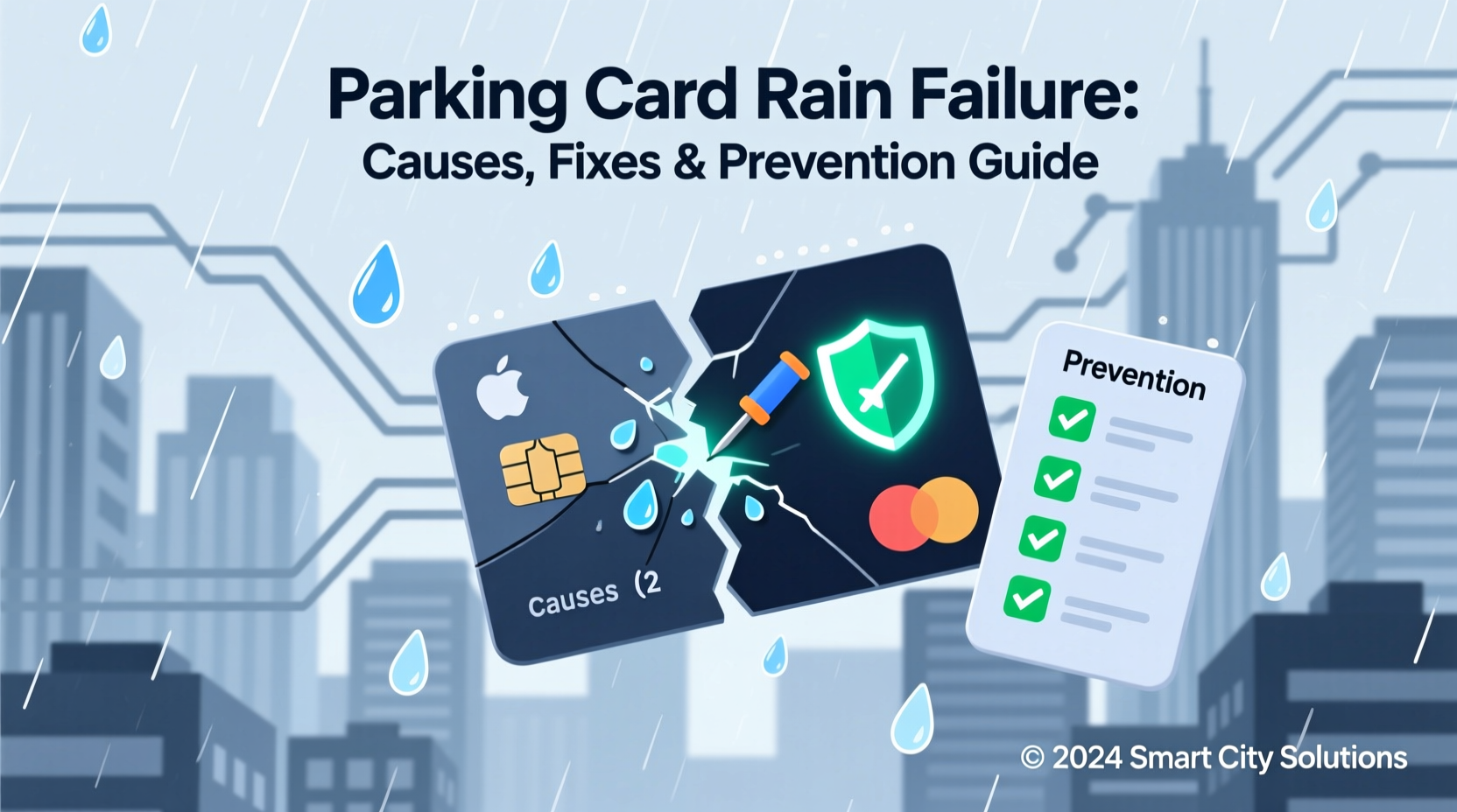 parking card rain failure