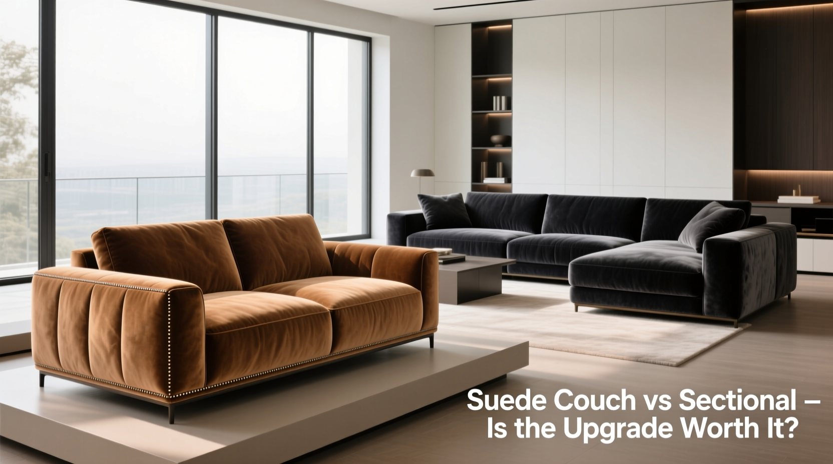 suede couch vs sectional is the upgrade really worth it